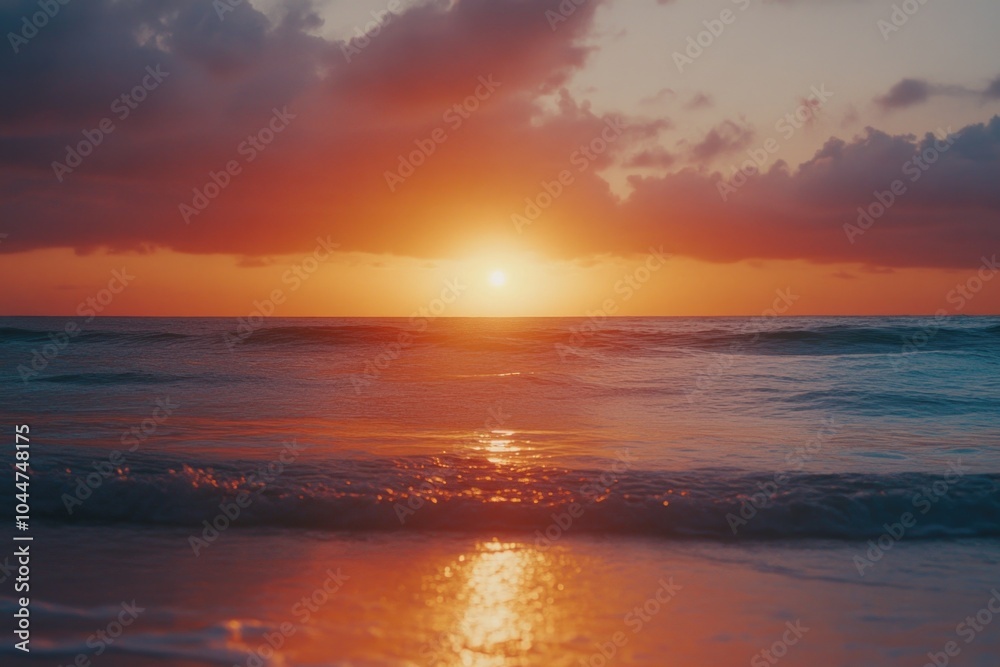 Sunset on beach Sunset on beach