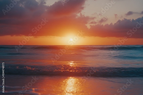 Sunset on beach