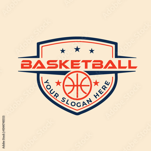 basketball logo badge template, Sports logo. NBA logo template