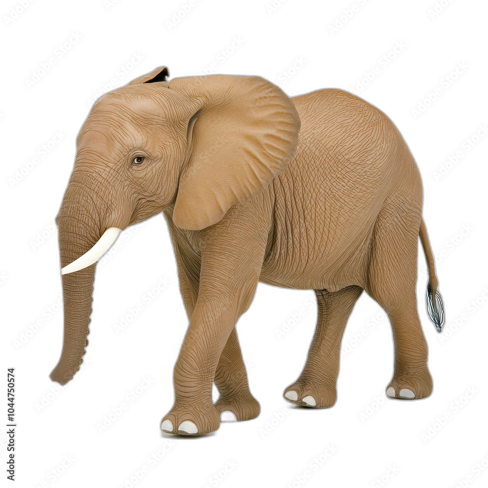 African elephant walking isolated transparent background African elephant walking isolated transparent background