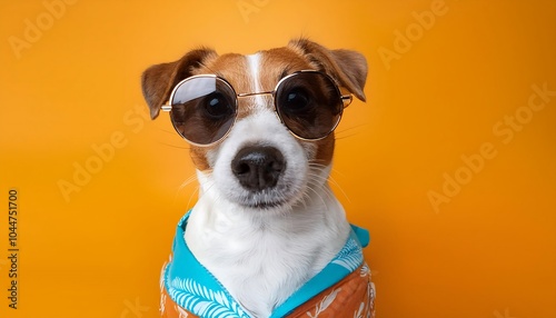 Imagine a stylish chihuahua dog wearing sunglasses, showcasing a fun and playful personality This adorable pup is the star of the show, exuding charm and confidence in its trendy eyewear