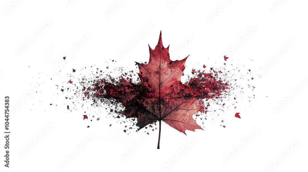 Canada maple leaf isolated on a transparent background Canada maple leaf isolated on a transparent background