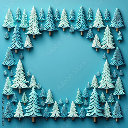 AI art, Christmas tree background