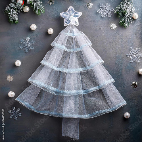 AI art, Christmas tree background