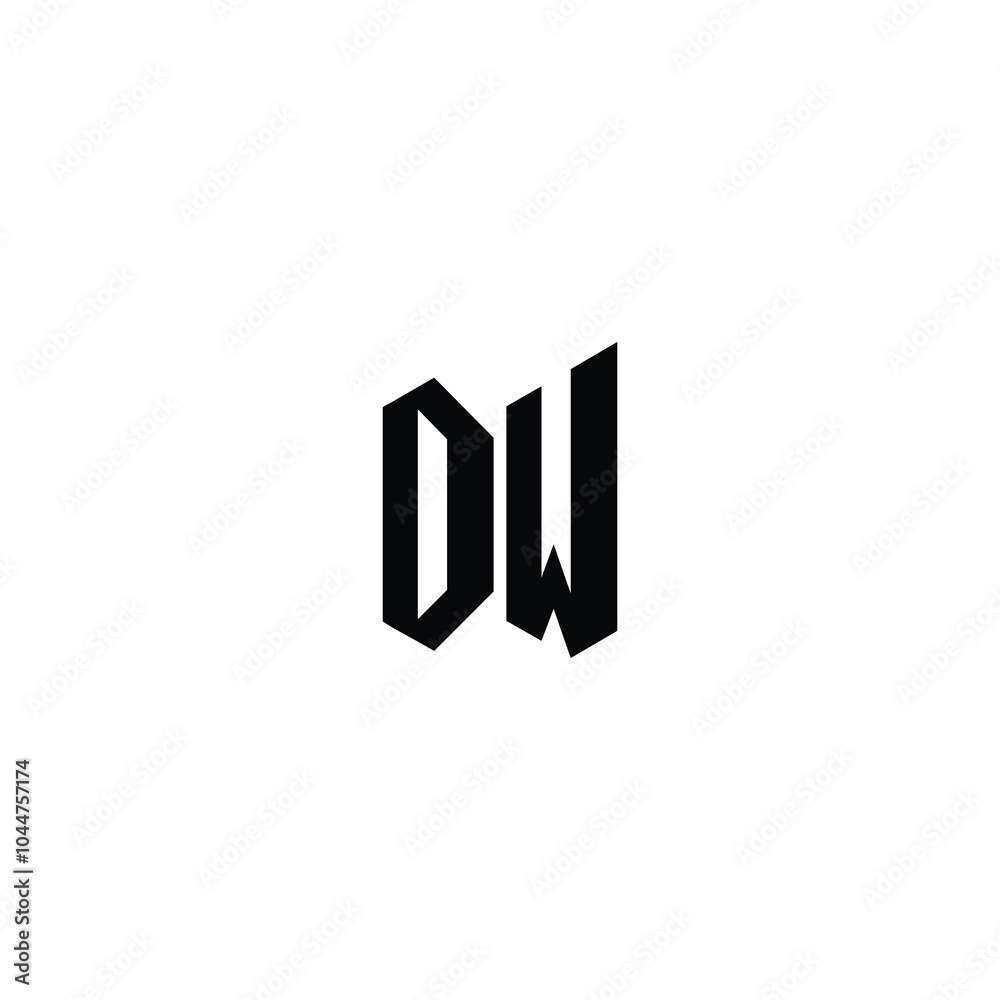 DW monogram logo design letter text name symbol monochrome logotype alphabet character simple logo DW monogram logo design letter text name symbol monochrome logotype alphabet character simple logo