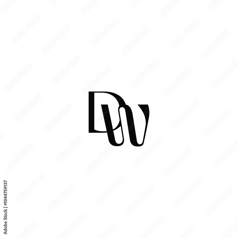 DW monogram logo design letter text name symbol monochrome logotype alphabet character simple logo DW monogram logo design letter text name symbol monochrome logotype alphabet character simple logo