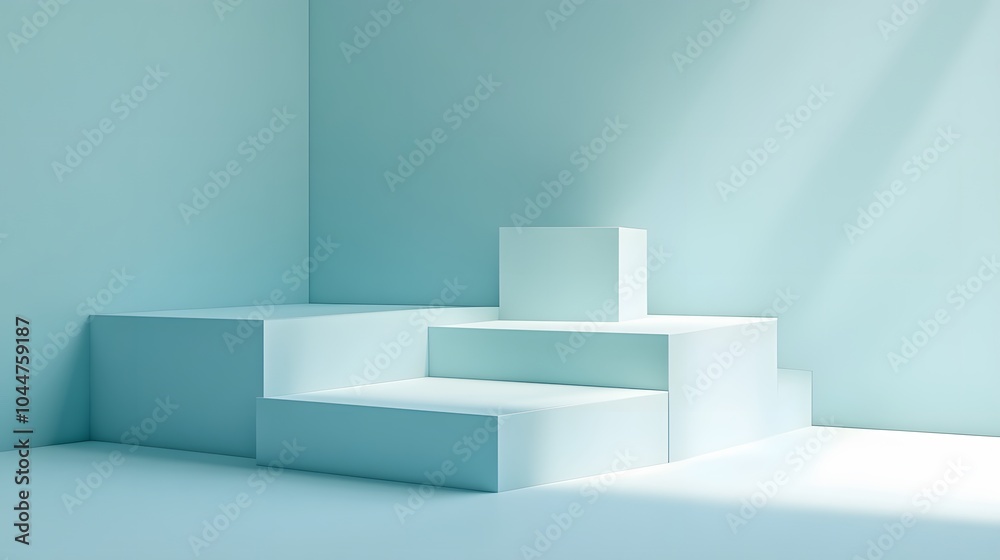Futuristic podium for product display Futuristic podium for product display