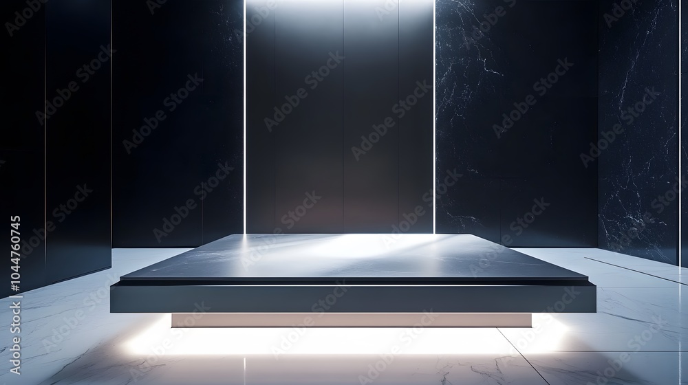Futuristic podium for product display Futuristic podium for product display