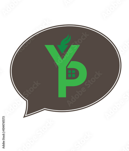 yp letter combination vector logo