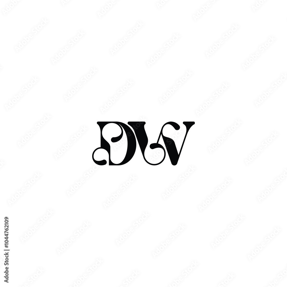 DW monogram logo design letter text name symbol monochrome logotype alphabet character simple logo DW monogram logo design letter text name symbol monochrome logotype alphabet character simple logo