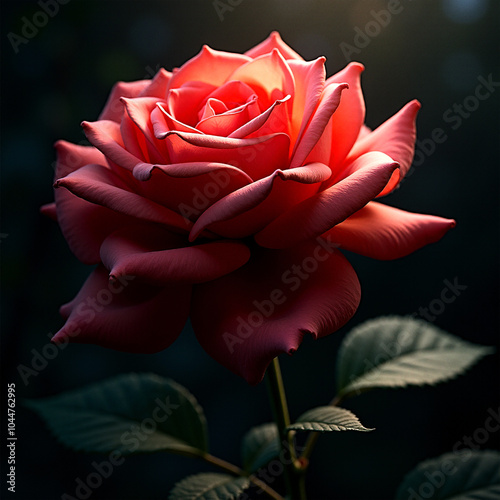 Red rose stock photo