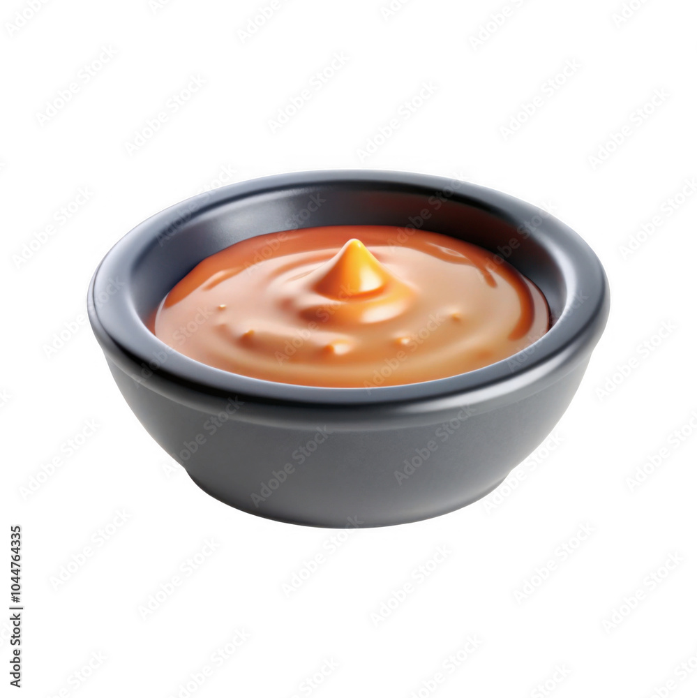 This image features a close-up of a delicious sauce in a black bowl, showcasing its creamy texture with a central peak. Perfect for various cuisines. This image features a close-up of a delicious sauce in a black bowl, showcasing its creamy texture with a central peak. Perfect for various cuisines.