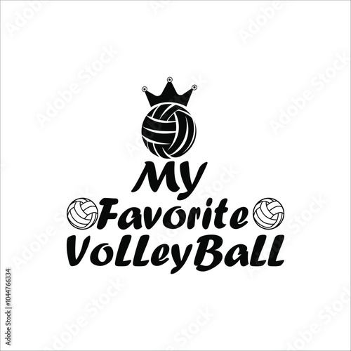 Volleyball Typography Logo Design volleyball logo art