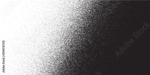 Noise grain background, pointillism dots gradient or dotwork pattern, vector stipple effect. Grain noise halftone