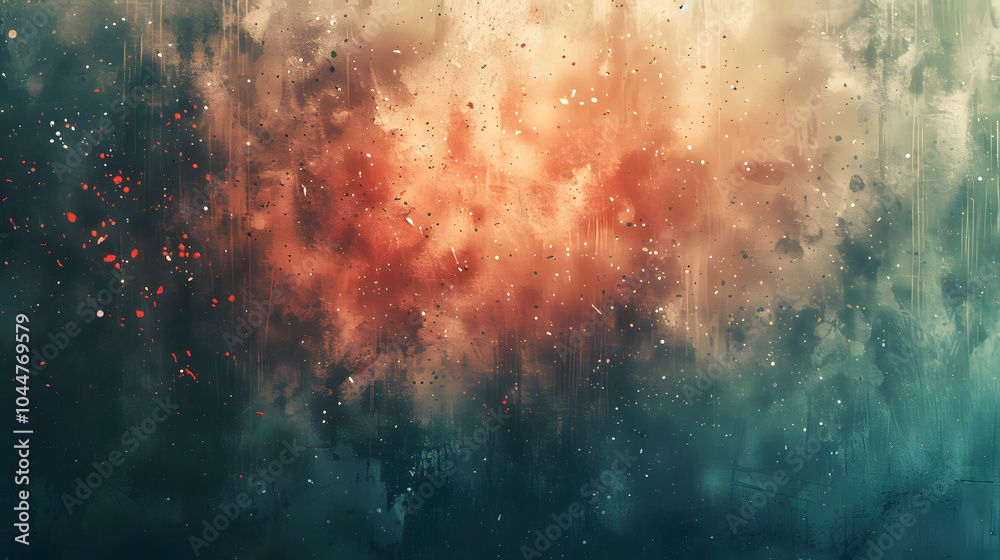 Naklejka premium Abstract film texture background with grain, dust and light leak