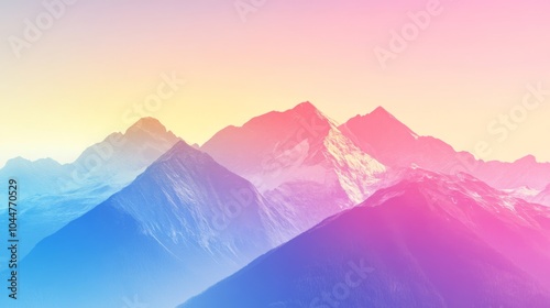 Vibrant Alpine Landscape Under Natural Lighting