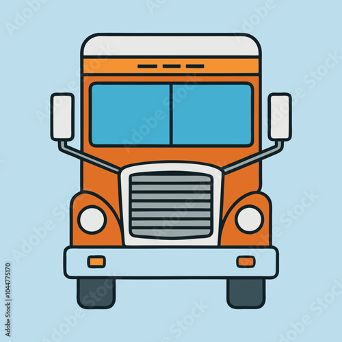 vector illustration of truck lorry