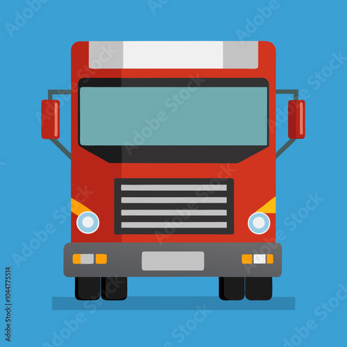 vector illustration of truck lorry