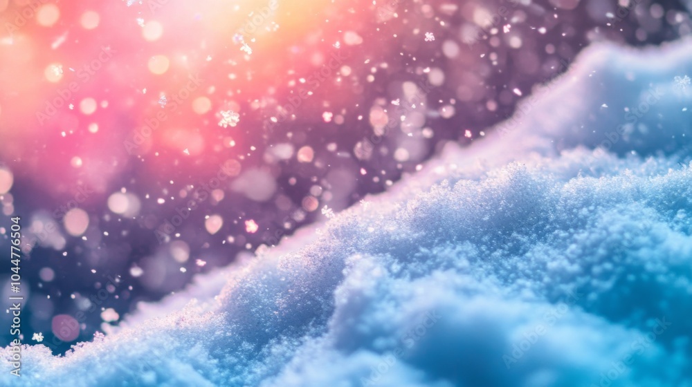 Obraz premium Winter Scene with Vibrant Colors and Bright Lighting