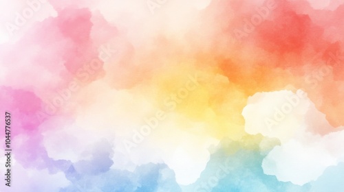 Watercolor Background with Soft Pastel Hues