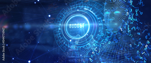 Budget capital finance economy investment money concept. 3d illustration