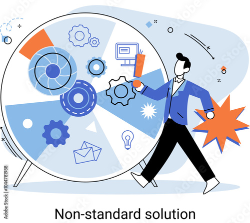 Non standart solution metaphor. Creation of individual decision for integration of disparate production, information and telecommunication systems of customer into single improve management efficiency