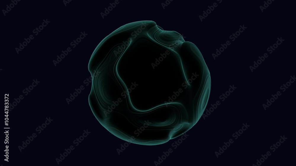 Mysterious and abstract, this image showcases a black and blue ball against a dark backdrop, leaving the viewer intrigued by its possible significance and meaning Mysterious and abstract, this image showcases a black and blue ball against a dark backdrop, leaving the viewer intrigued by its possible significance and meaning