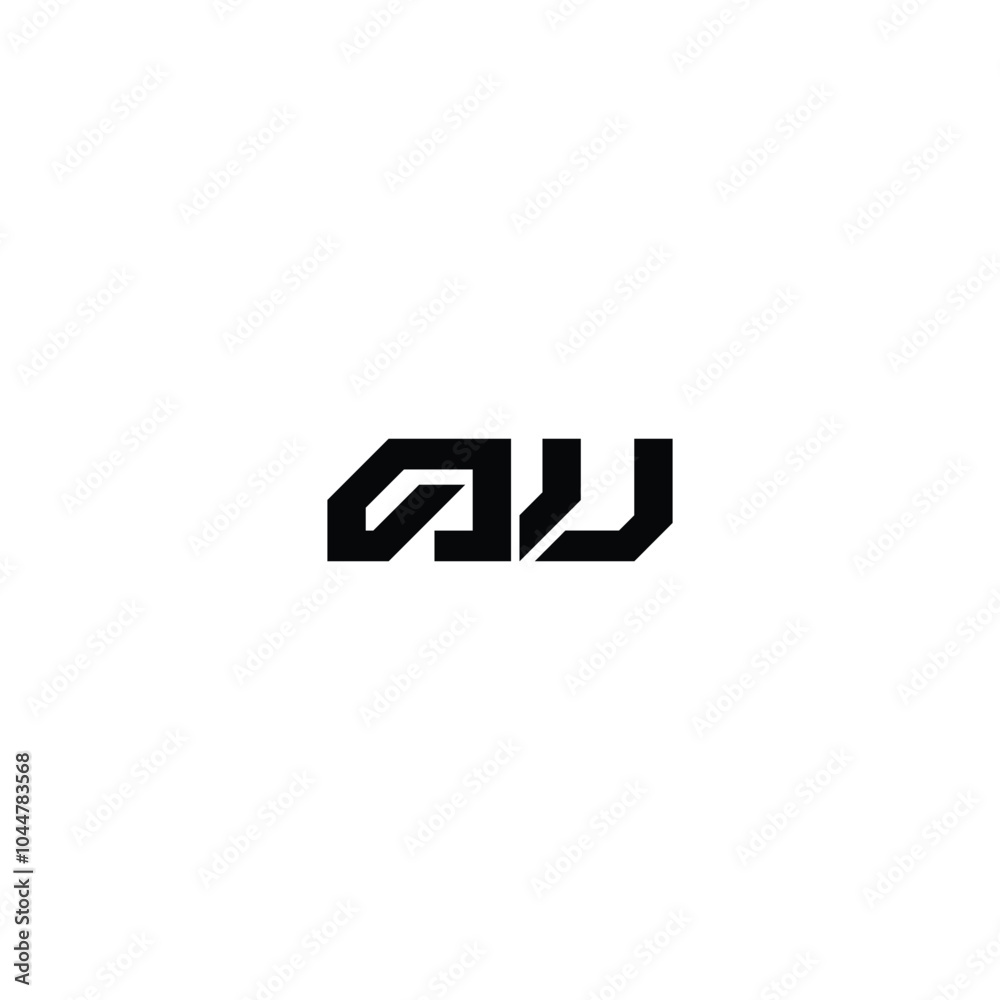 AU monogram logo design letter text name symbol monochrome logotype alphabet character simple logo AU monogram logo design letter text name symbol monochrome logotype alphabet character simple logo