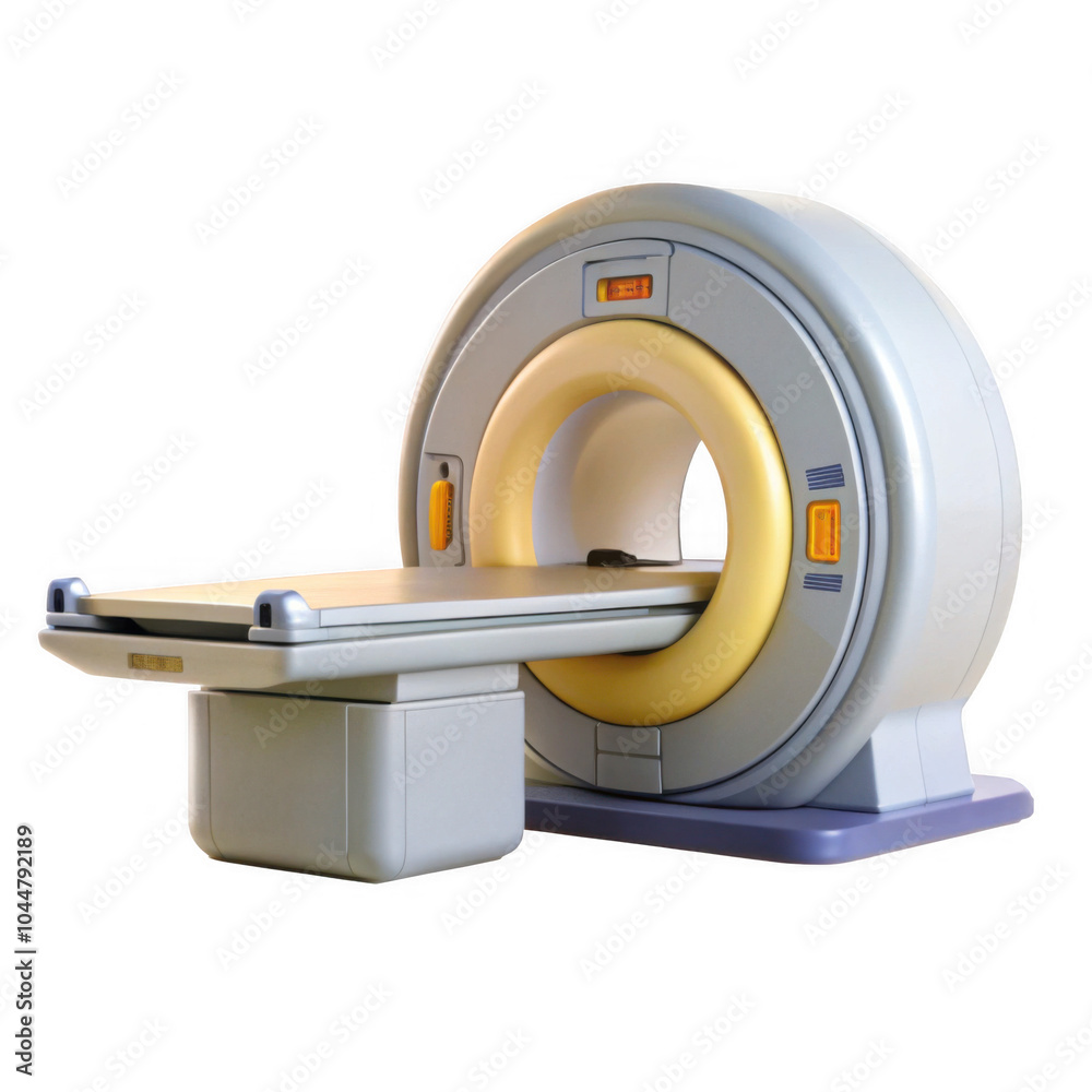 A realistic 3D render of a CT scanner showcasing its design with bright colors, emphasizing its function in medical imaging and diagnostics. A realistic 3D render of a CT scanner showcasing its design with bright colors, emphasizing its function in medical imaging and diagnostics.