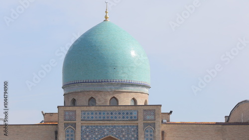 dome of the Islamic mosque in Tashkent Hasti Imam photo