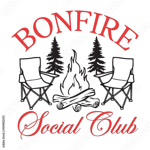 Bonfire Social Club SVG, Camping SVG