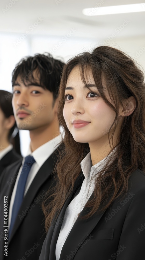 ビジネスシーンやマーケティングキャンペーンのための企業服装を着用したプロフェッショナルな若者 ビジネスシーンやマーケティングキャンペーンのための企業服装を着用したプロフェッショナルな若者