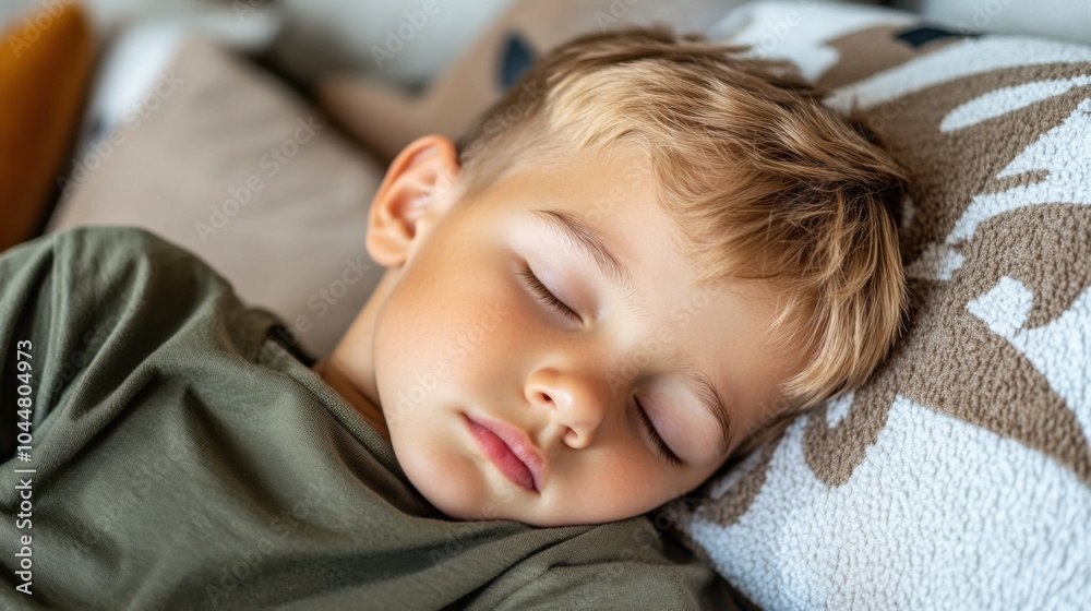 安らかな子供の睡眠 - 家族の概念と育児コンテンツのための休息と静けさ 安らかな子供の睡眠 - 家族の概念と育児コンテンツのための休息と静けさ