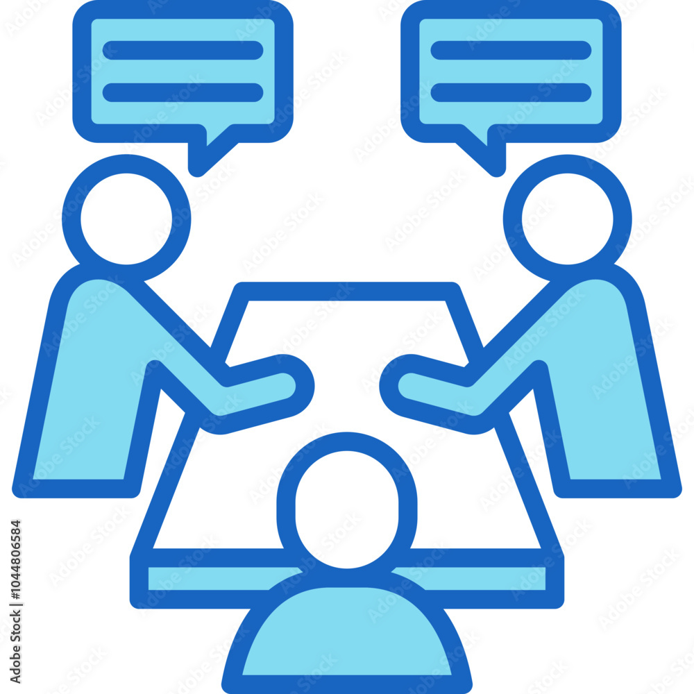 Team Meeting Icon Team Meeting Icon