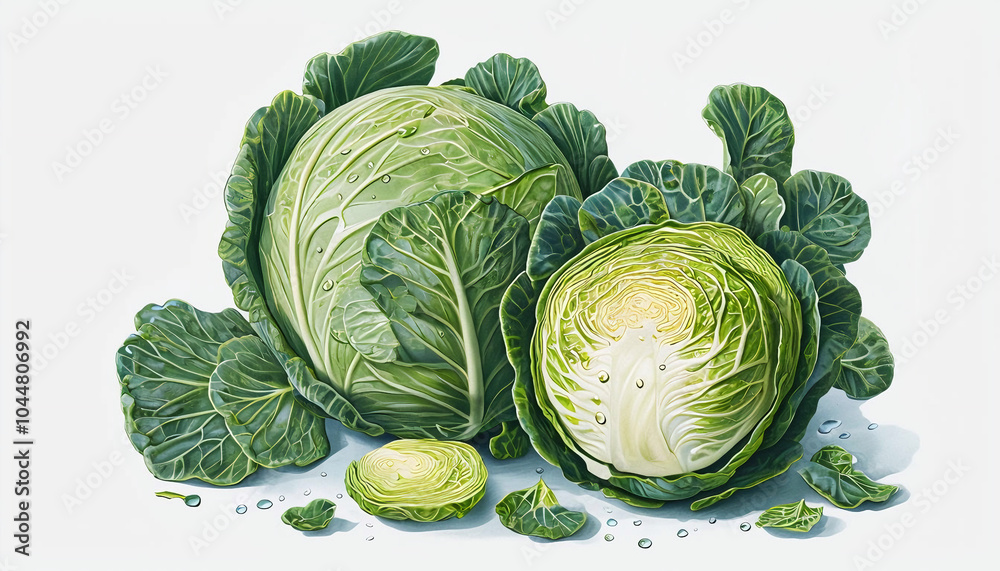Fototapeta premium fresh vegetables, cabbage