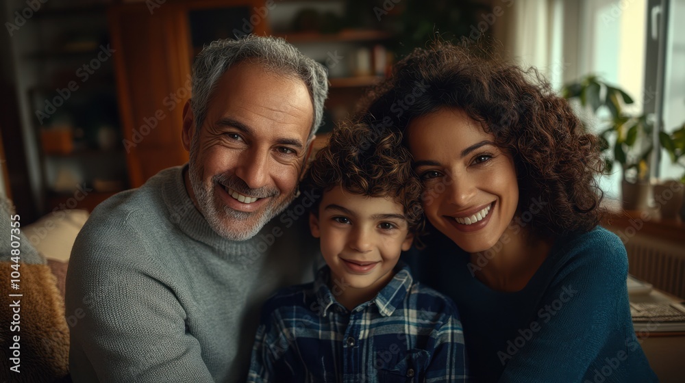 The Family Smiling Together The Family Smiling Together