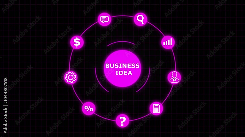 Animation of network of connections with digital icons. digital interface connection and communication concept. Technology and business process or business idea animation. Animation of network of connections with digital icons. digital interface connection and communication concept. Technology and business process or business idea animation.