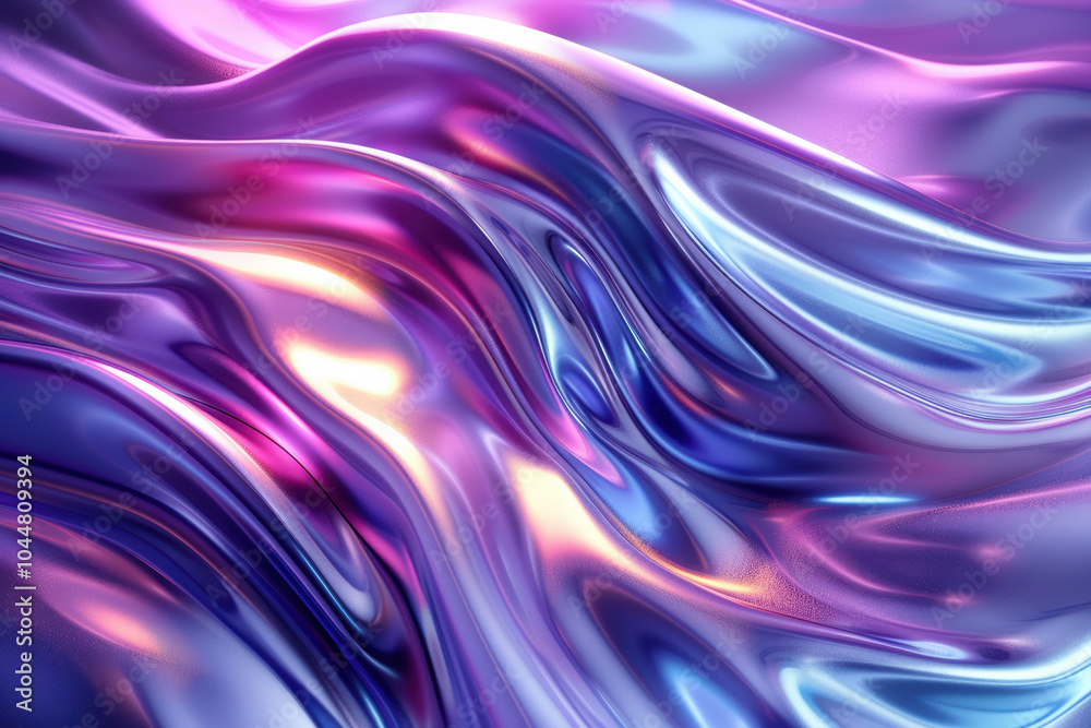 Purple and Blue Gradient Waves Purple and Blue Gradient Waves