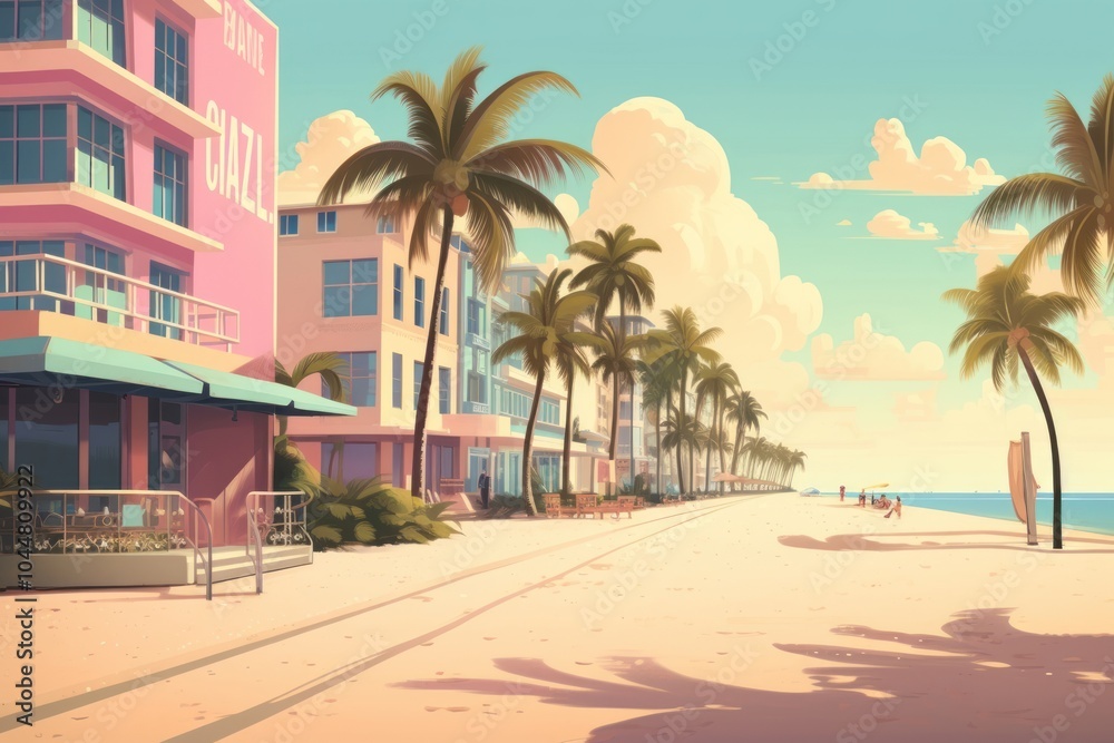Miami beach architecture outdoors building. Miami beach architecture outdoors building.