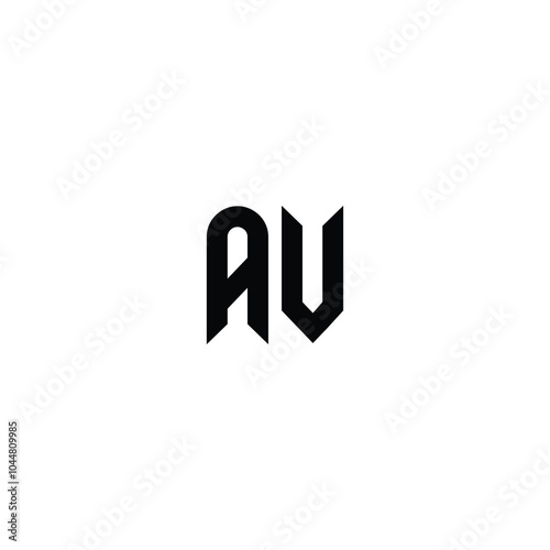 Free Download AV monogram logo design letter text name symbol monochrome logotype alphabet character simple logo - GFXLoad