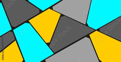 Quadro em tela Abstract seamless pattern and lines painting background