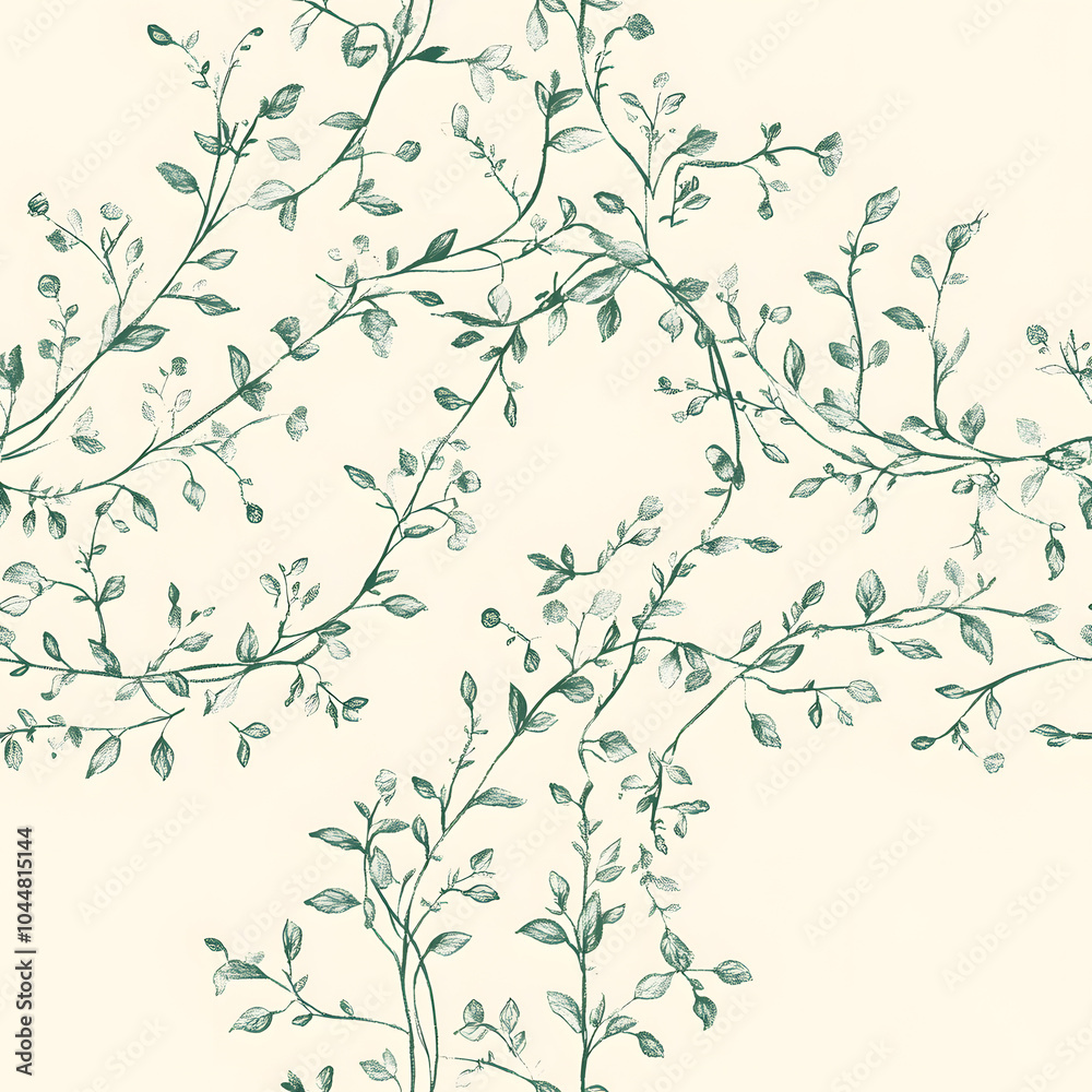 Obraz premium Whimsical Floral and Foliage Designs seamless pattern: Playful Doodles, Geometric Leaves, and Elegant Wildflowers in Bold and Soft Color Palettes.