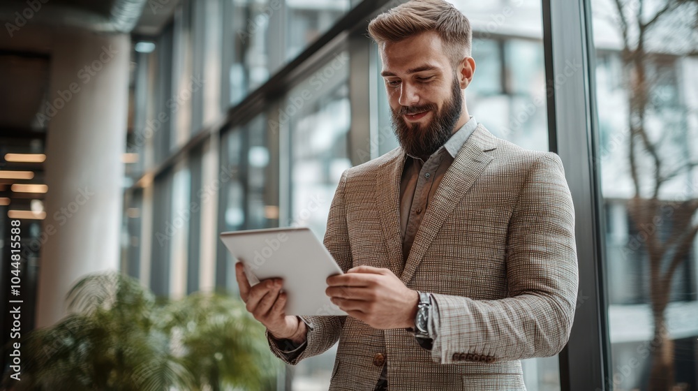 The Professional Man with Tablet The Professional Man with Tablet