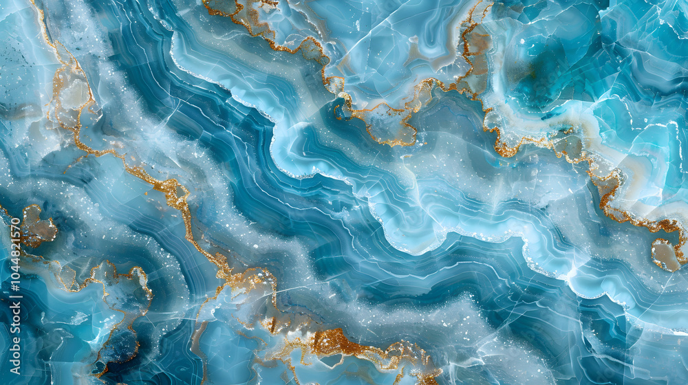 Fototapeta premium Italian Marble Stone Aqua blue Color Marble Texture Ceramic Tiles Design