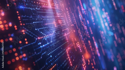 Wallpaper Mural Realistic digital backdrop showcasing neural networks and ai motifs for technological operations Torontodigital.ca