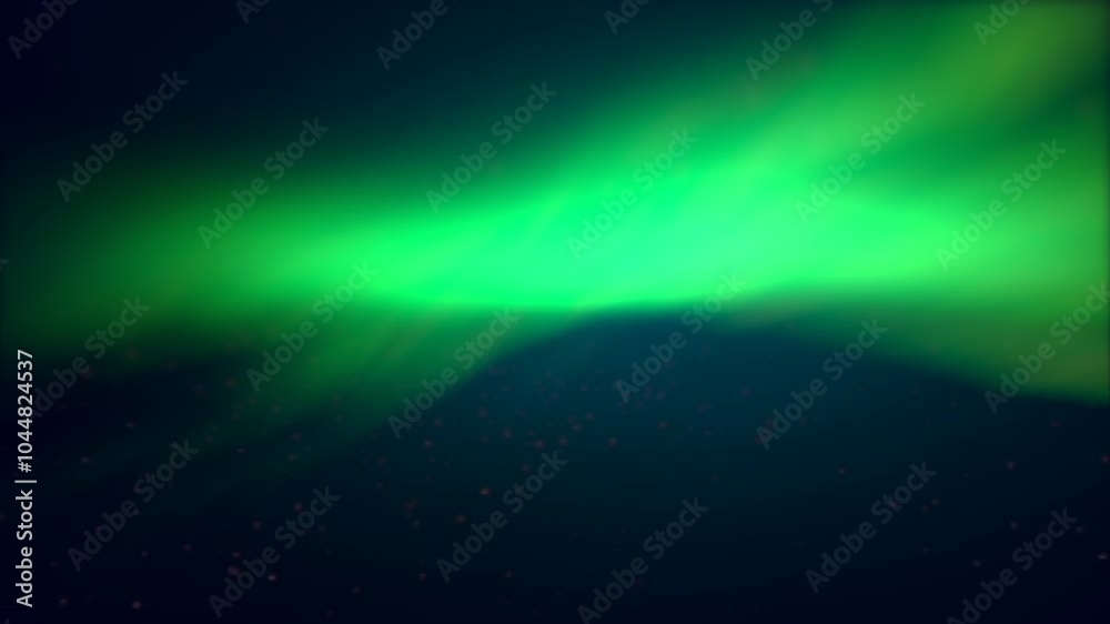 Vivid green aurora borealis lights up the sky in this mesmerizing image. This beautiful natural phenomenon occurs in polar regions when particles from the sun interact with Earths magnetic field Vivid green aurora borealis lights up the sky in this mesmerizing image. This beautiful natural phenomenon occurs in polar regions when particles from the sun interact with Earths magnetic field