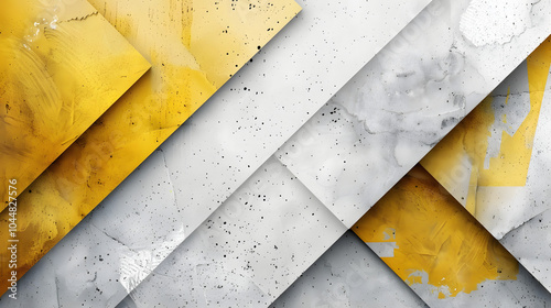 Modern style abstract background yellow, gray and white colors. Trendy geometric abstract design