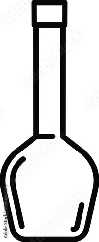 Bottle Vector with Black Line. Free Bottle Drawing