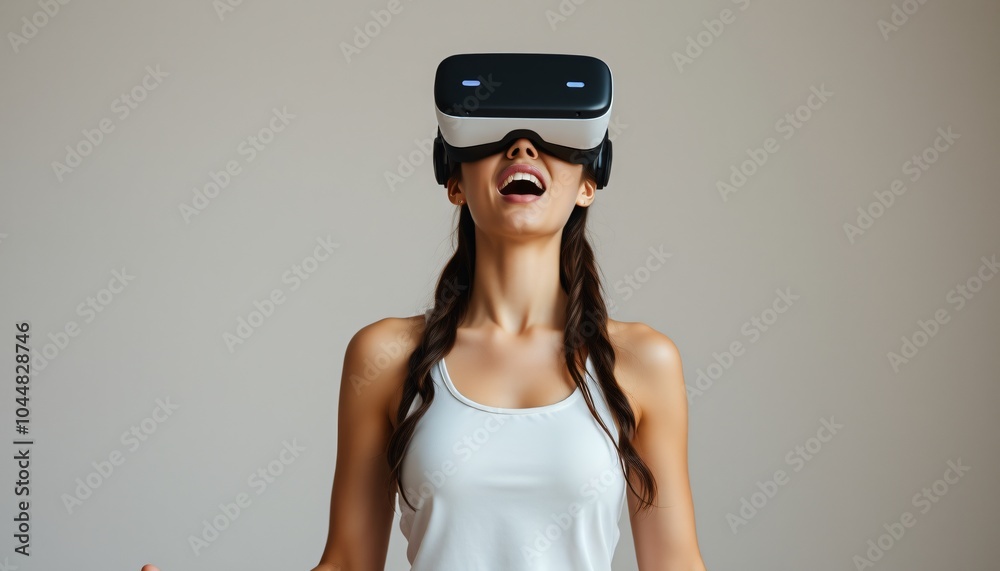 women wear virtual reality