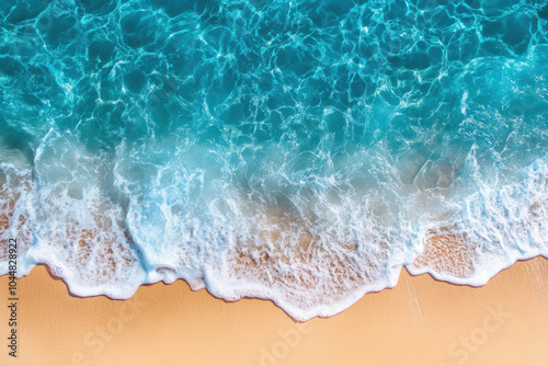 Light Blue Ocean and Sandy Shore